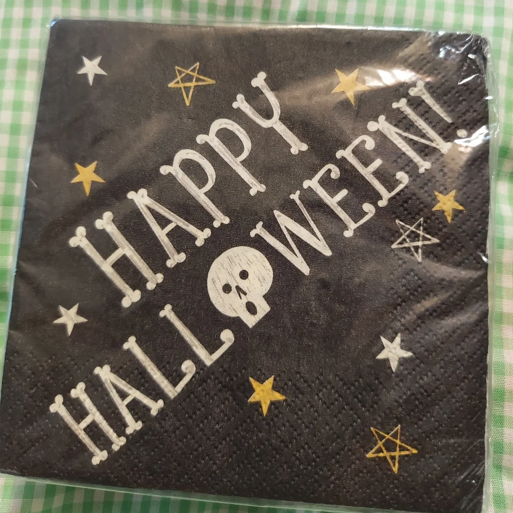 Two Packages Halloween Beverage Napkins